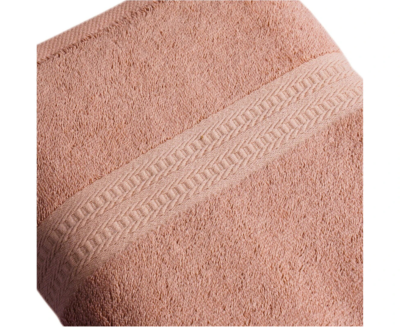 3PCS 100% Combed Cotton Towel Set Bath Towel Hand Towel & Face Washer Sets Dusty Pink