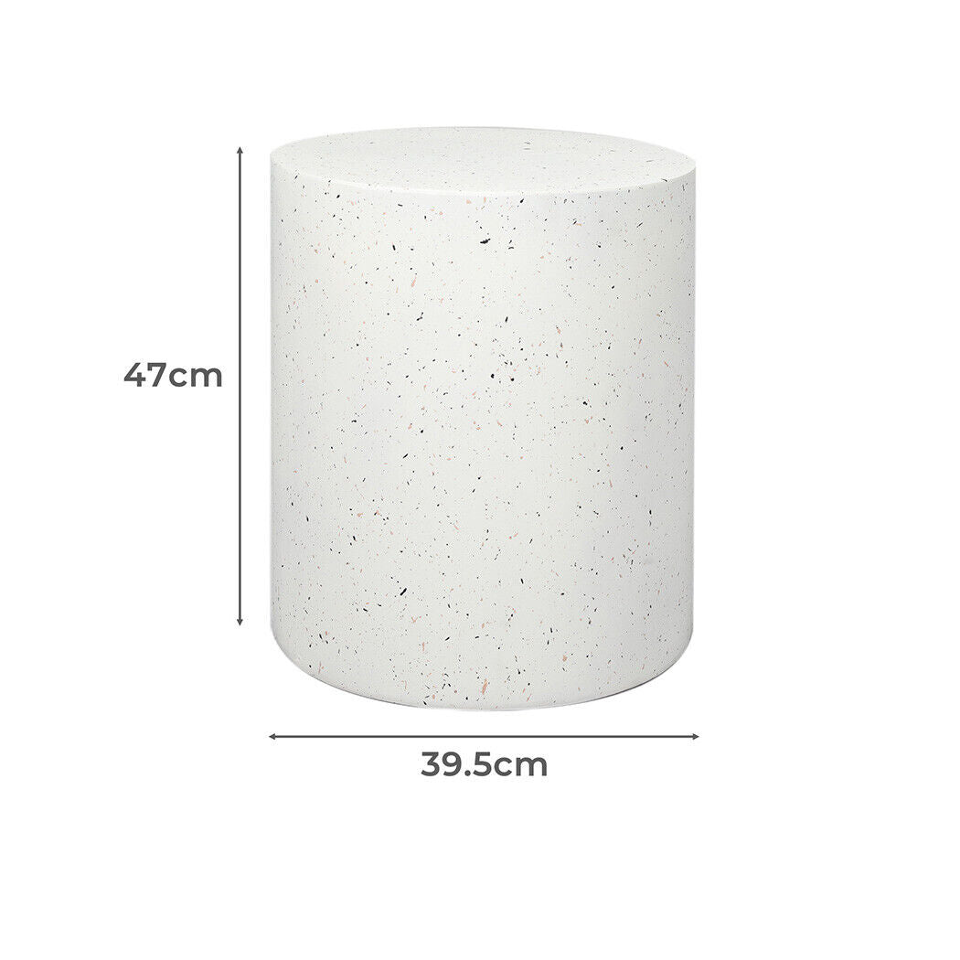 Levede Side Table Terrazzo round End Tables Magnesia Outdoor Concrete Stool