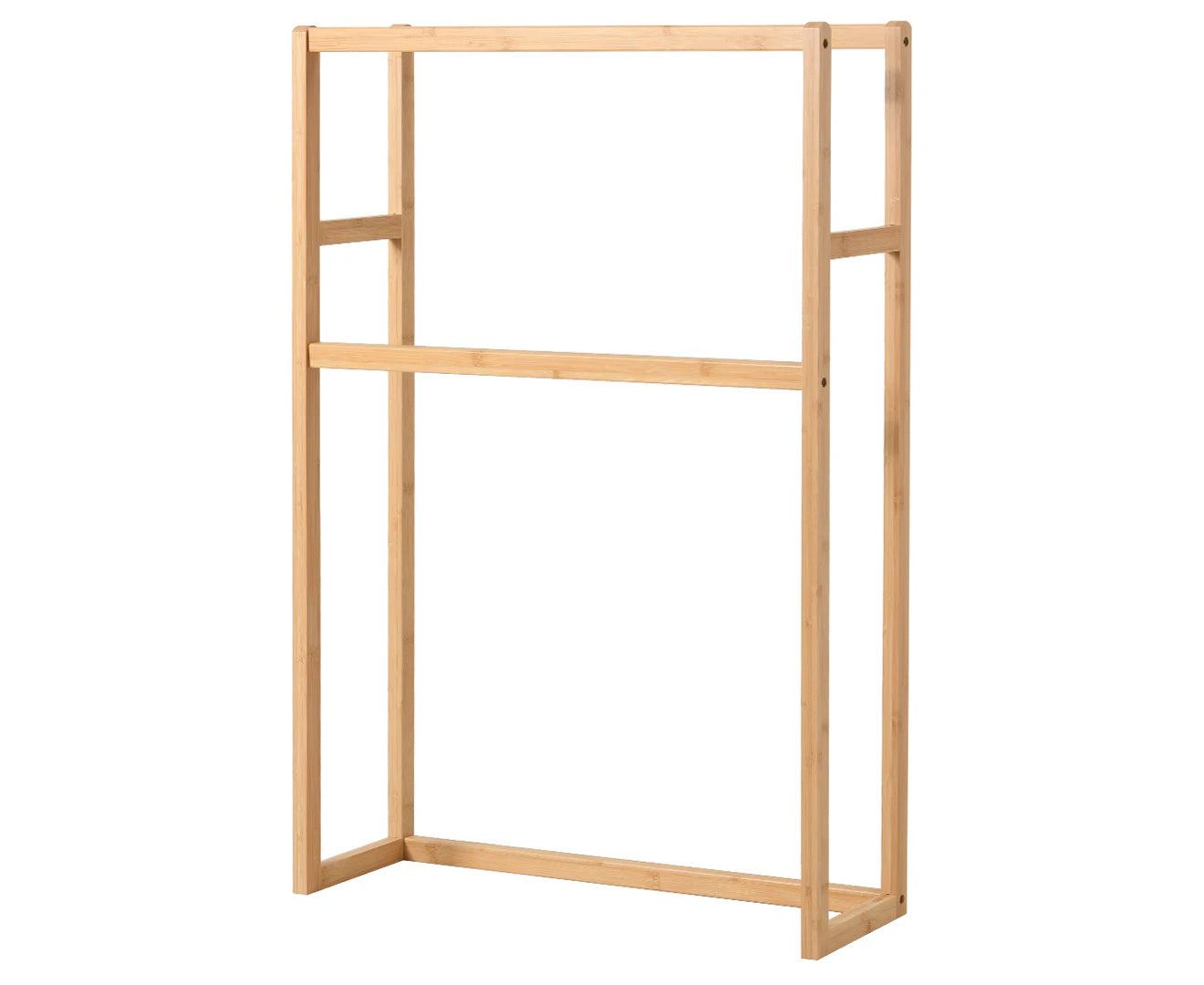 2-Tier Bamboo Towel Rack - Natural